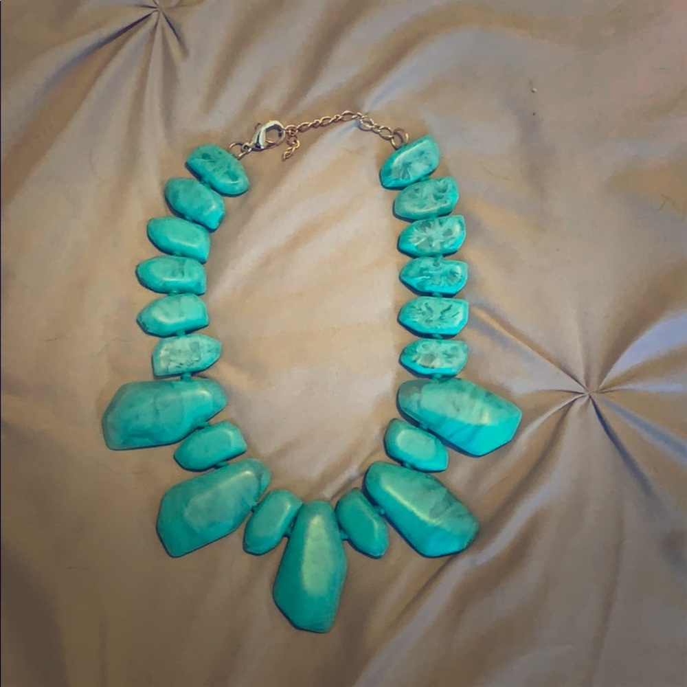 Turquoise stone necklace